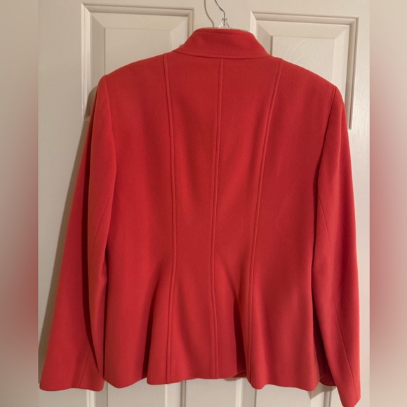 Louben Pea Coat - Bright Coral Color - Size 10 (VINTAGE) 90’s. Hard to find! - Picture 5 of 8